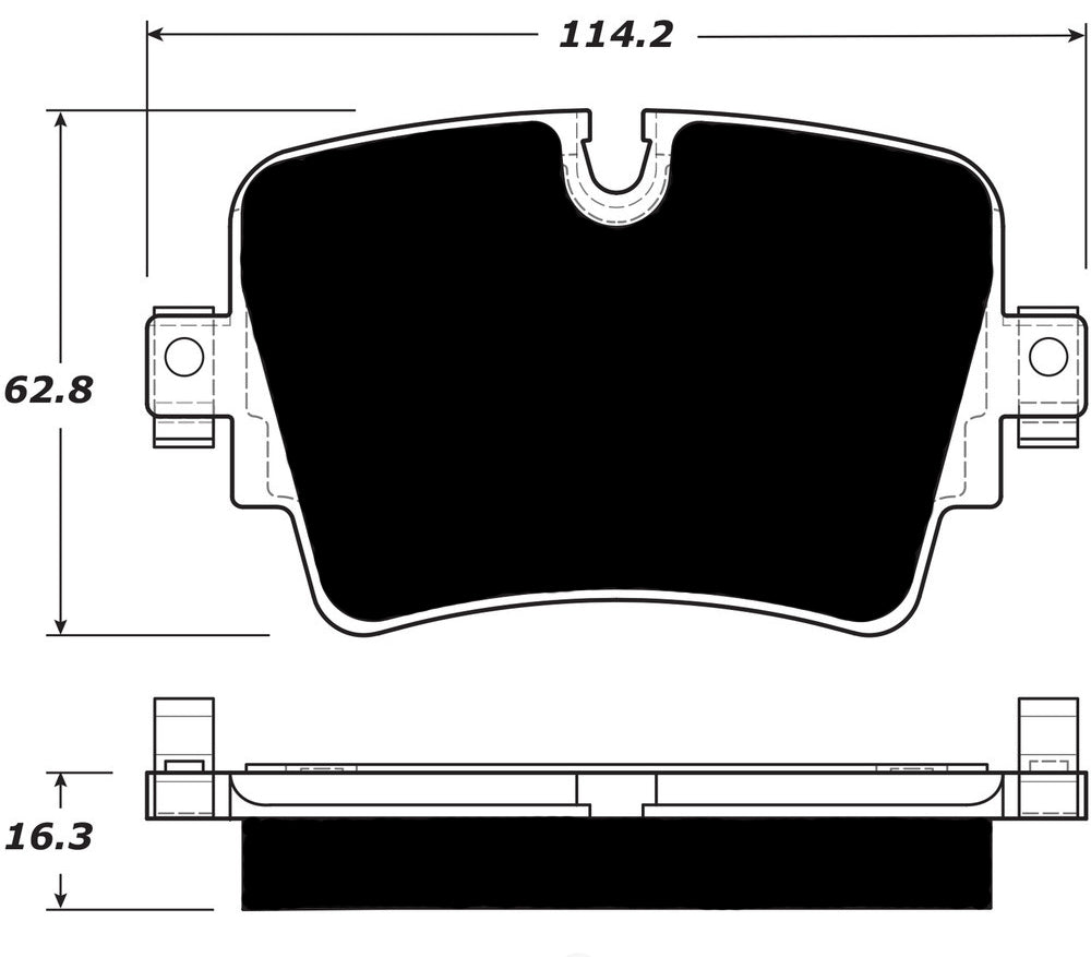 Porterfield Brake Pads for 2014 JAGUAR F-Type 5.0L w/Red Calipers