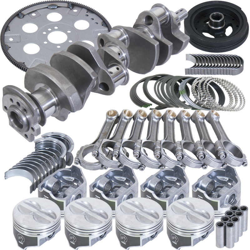Eagle 400 SBC Balanced Rotating Assembly Kit 4.155-Bore 3.750-Stroke 5.700-Rods Flat Top Piston B13460030 Main Image