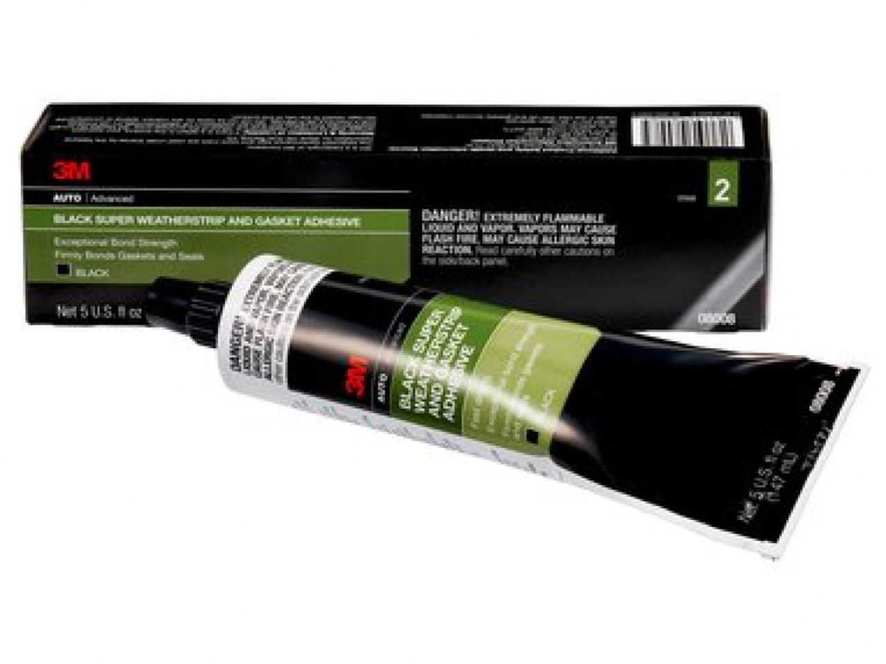 3M Black Super Weatherstrip And Gasket Adhesive, 5 fl Oz,