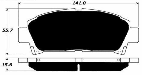Porterfield Brake Pads for 1994 TOYOTA MR 2 Turbo