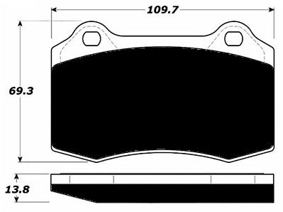 Porterfield Brake Pads for 1995 LOTUS ESPRIT V8