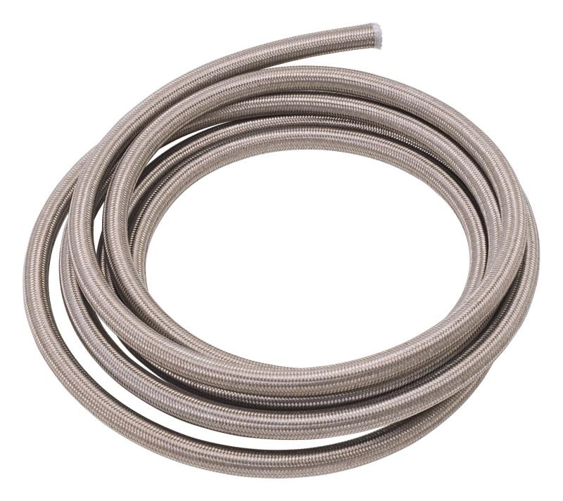 Russell Performance -4 AN ProRace Stainless Steel Braided Hose (Pre-Packaged 20 Foot Roll) 632870 Main Image