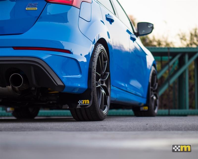 mountune / Rally Armor 13-18 Ford Focus ST Mud Flap Set - Yellow 7063-MF-AA Main Image