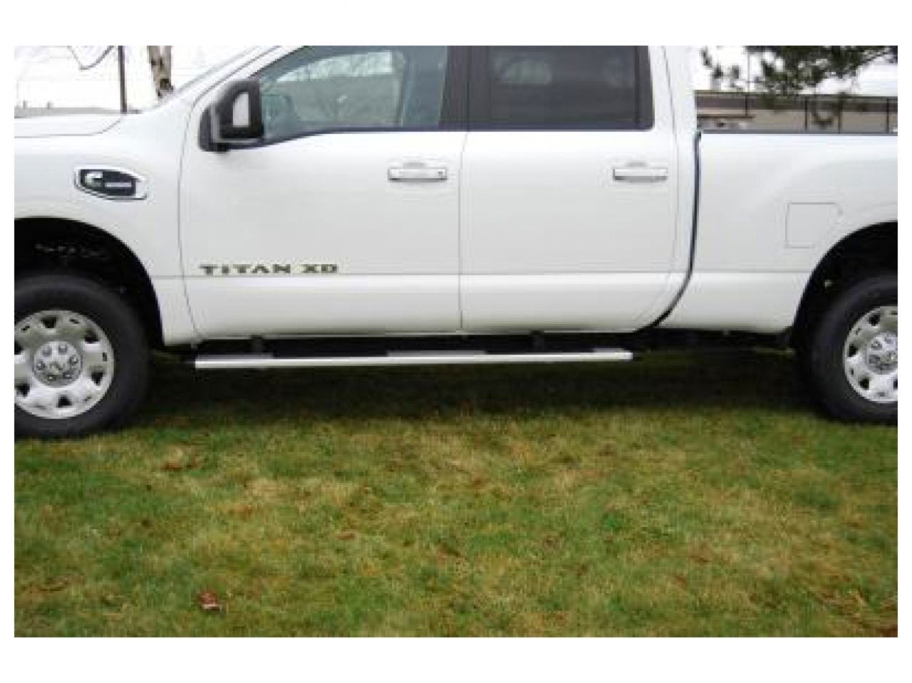 Owens Running Boards Nickel Fusion Oval Steps/Crew Cab/16-18 Nissan Titan