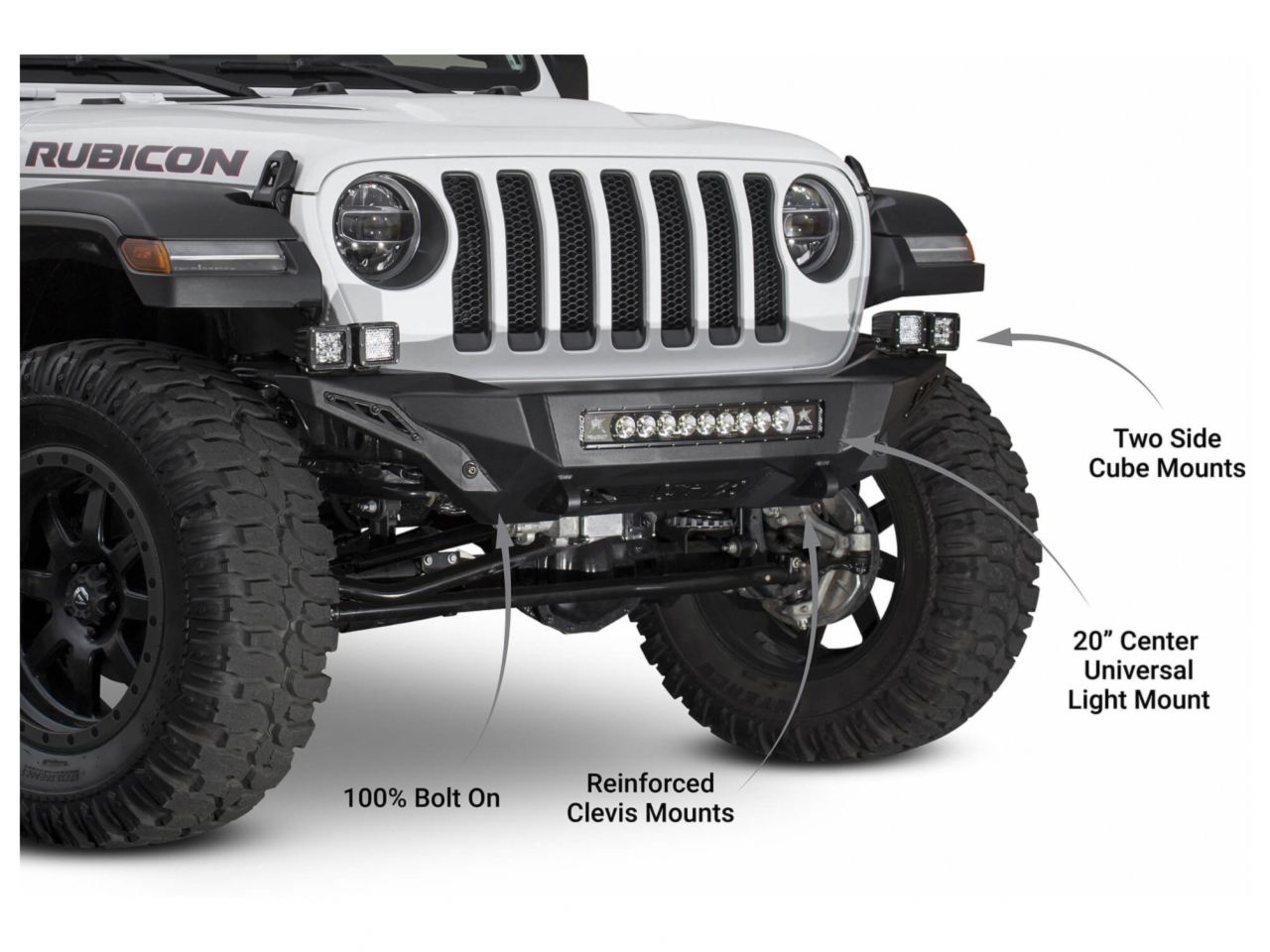 Addictive Desert Designs 2018 Jeep Wrangler JL Stealth Fighter Front Bumper