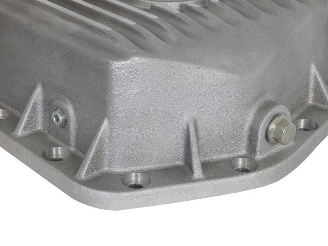 aFe POWER 46-70300 Rear Differential Cover, Raw Finish; Street Series