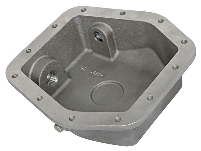 aFe POWER 46-70300 Rear Differential Cover, Raw Finish; Street Series