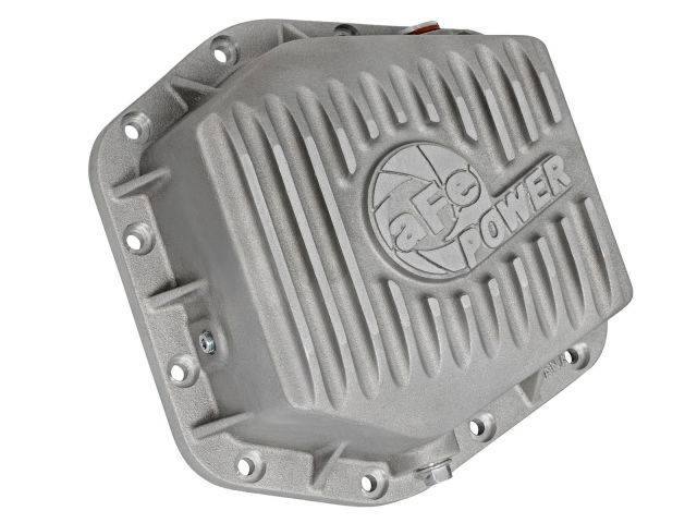 aFe POWER 46-70300 Rear Differential Cover, Raw Finish; Street Series