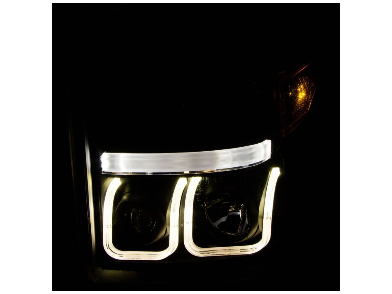 Anzo 2011-2015 Ford F-250 Projector Headlights w/ U-Bar Chrome