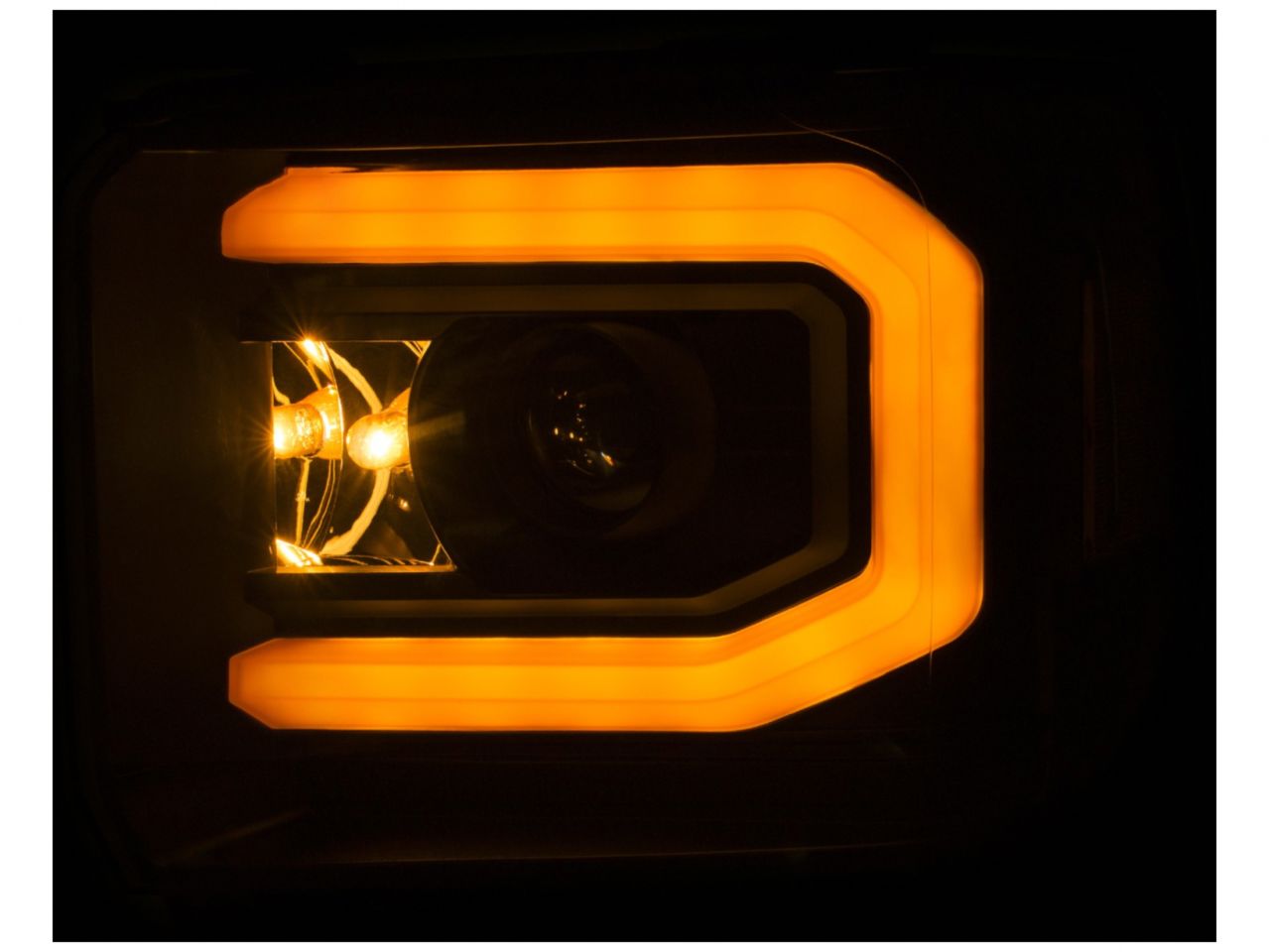 Anzo GMC Sierra 2500HD/3500HD 15-18 Projector Headlights Black