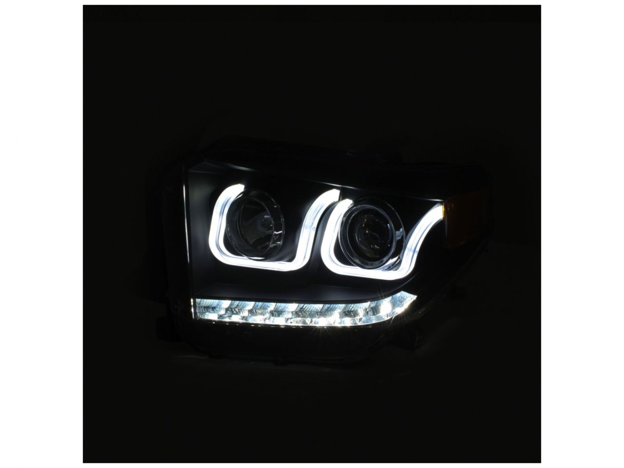Anzo 14-18 Toyota Tundra w/ LED DRL Projector Headlights w/ U-Bar