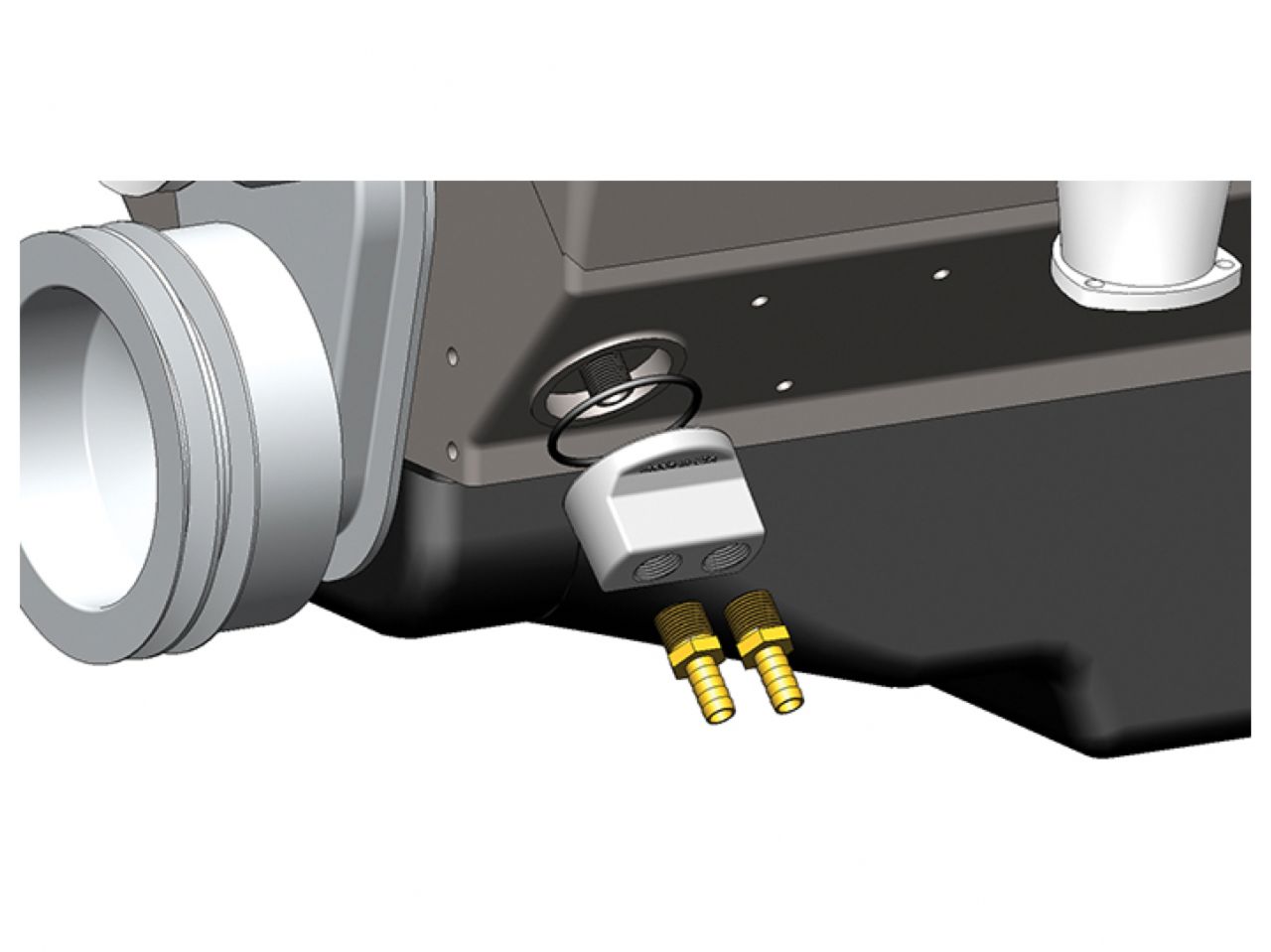 Derale Non-Thermostatic Sandwich Adapter Kit