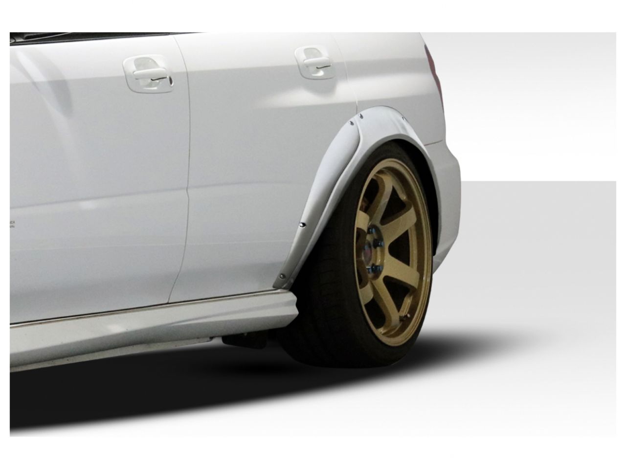 Duraflex 2004-2007 Subaru Impreza WRX STI Rally Rear Fender Flares - 4
