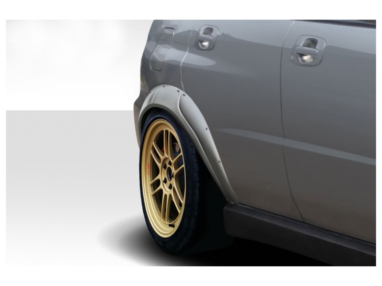 Duraflex 2004-2007 Subaru Impreza WRX 4DR Race Rear Fender Flares - 4