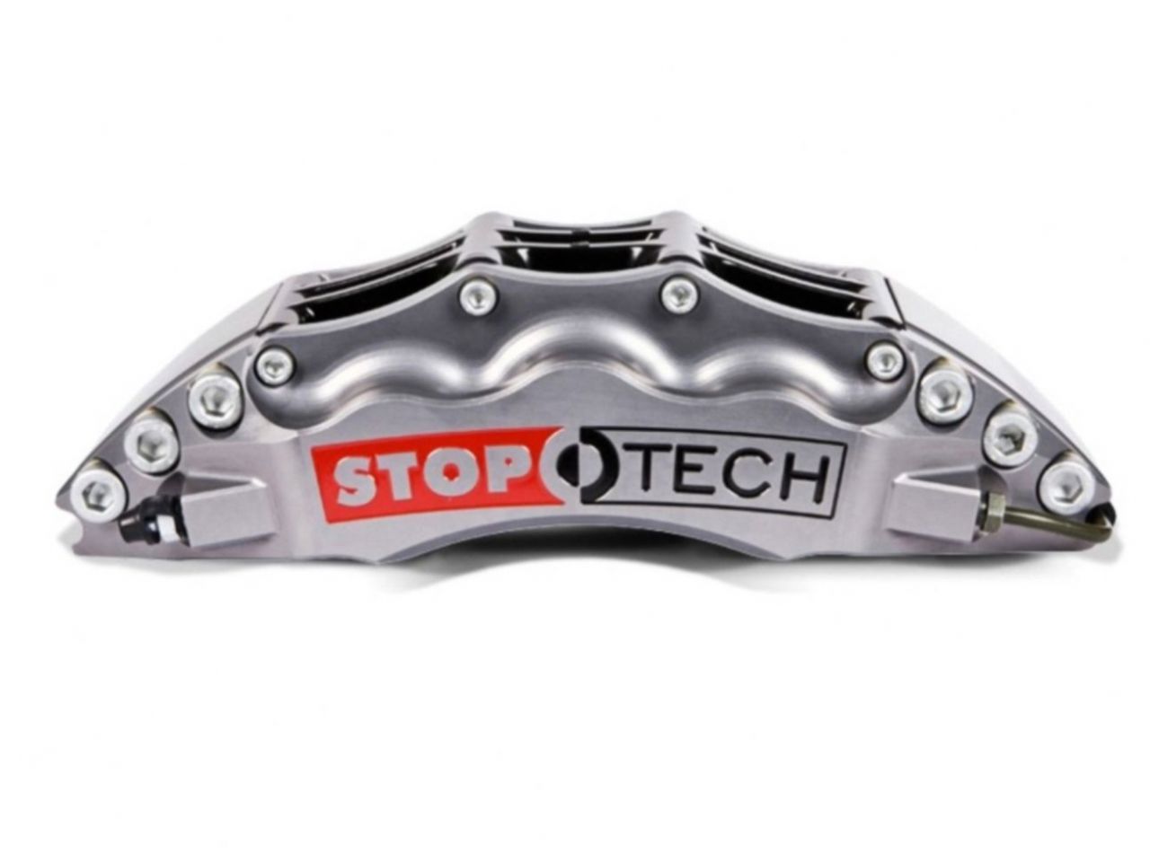 StopTech Trophy Sport Big Brake Kit; Silver Caliper Drilled 2-Piece Rotor, Front