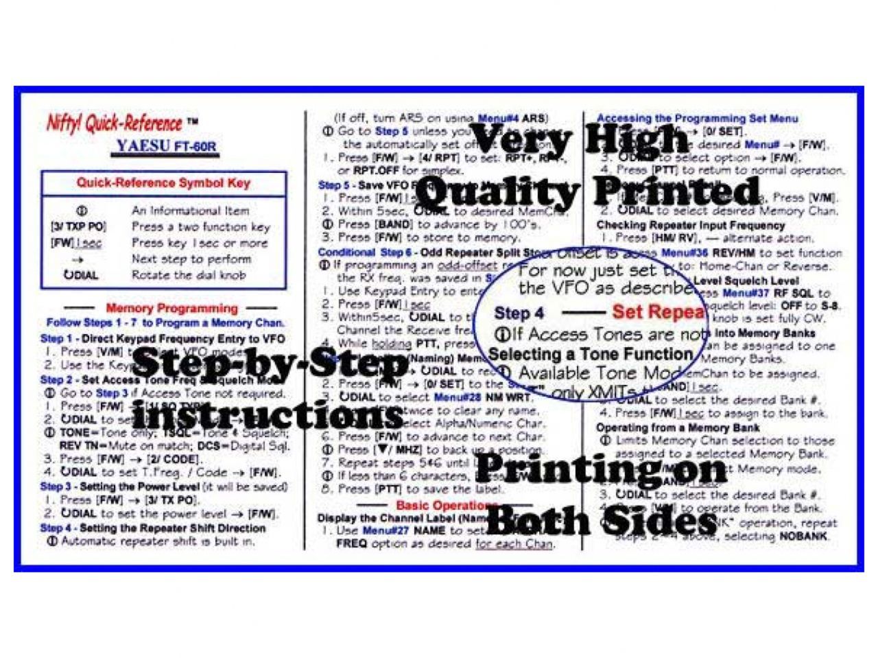 Nifty Vehicle Parts QR-FT60R Item Image