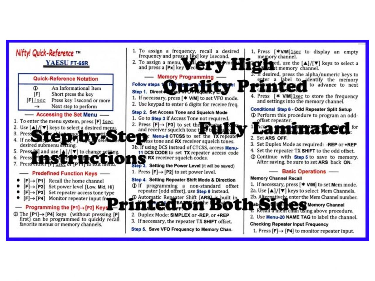 Nifty Vehicle Parts QR-FT65R Item Image
