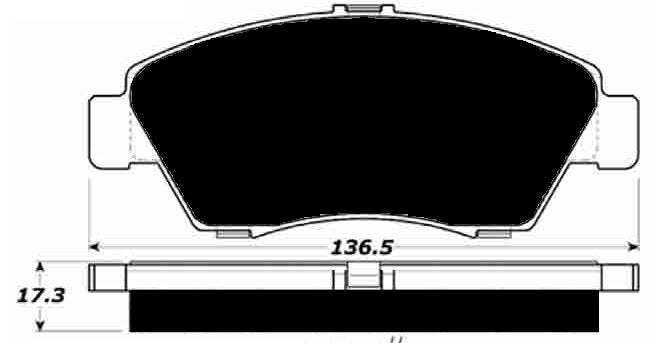 Porterfield Brake Pads for 1993 HONDA CIVIC Coupe EX w/o abs