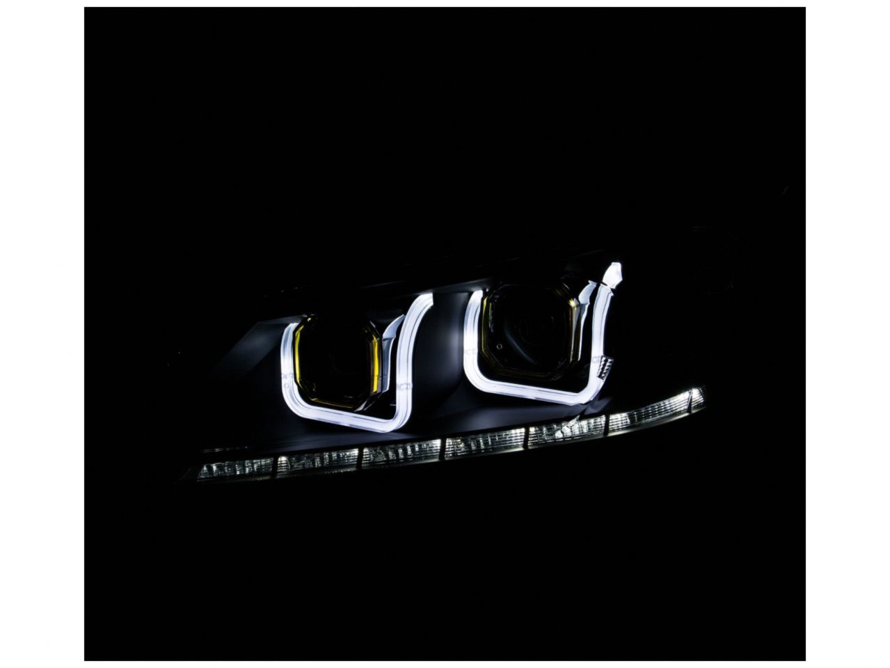 Anzo 2013-2015 Honda Accord Projector Headlights w/ U-Bar Chrome