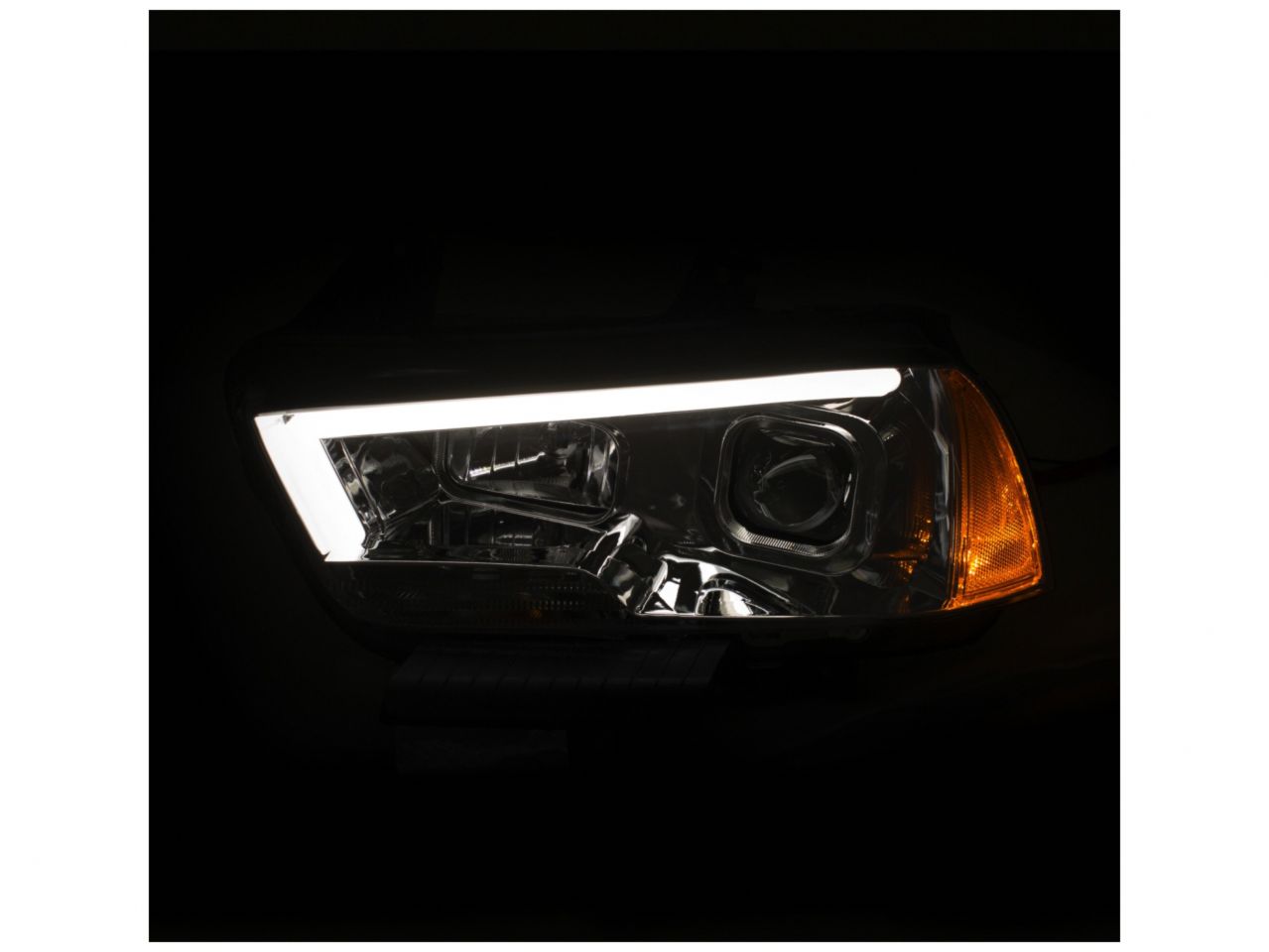 Anzo 11-14 Dodge Charger Projector Headlights w/ Plank Style Design