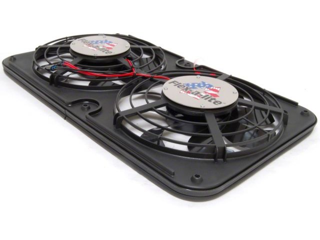 Flexalite   x-A-Lite 410 Dual 12 inch Puller Auto Electric Fans 2500 CFM