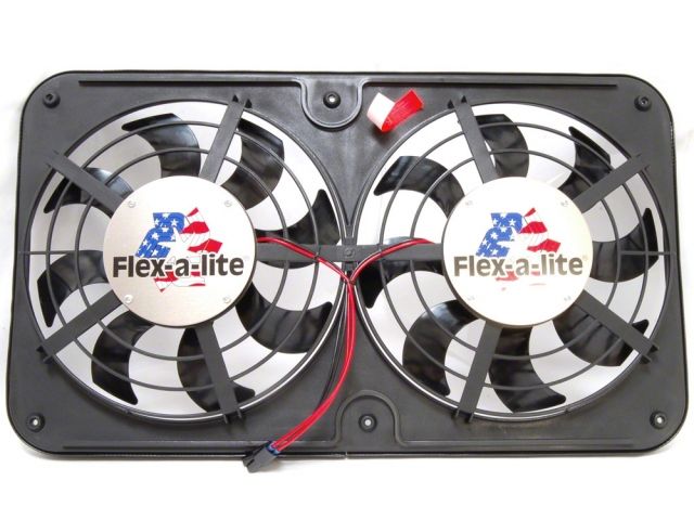 Flexalite   x-A-Lite 410 Dual 12 inch Puller Auto Electric Fans 2500 CFM
