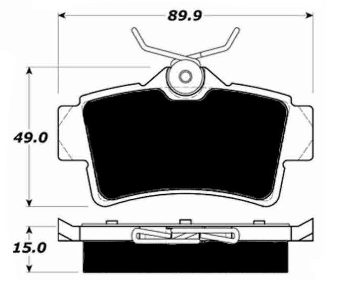 Porterfield Brake Pads for 1995 FORD MUSTANG Cobra