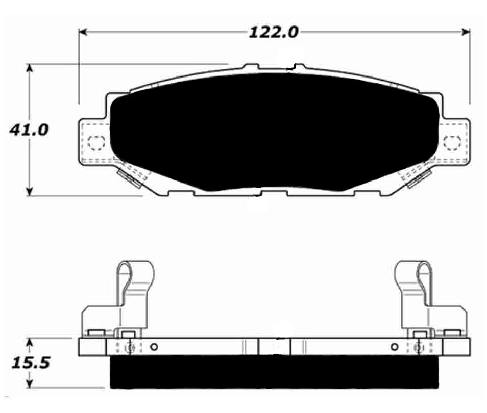 Porterfield Brake Pads for 1995 LEXUS SC 300