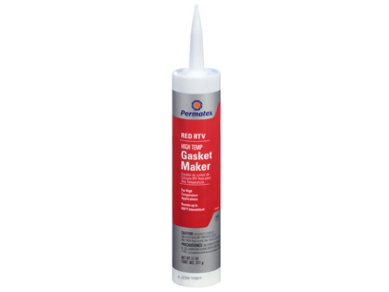 Permatex Hi Temp Red RTV Silicone Gasket Maker, 3 oz tube, carded