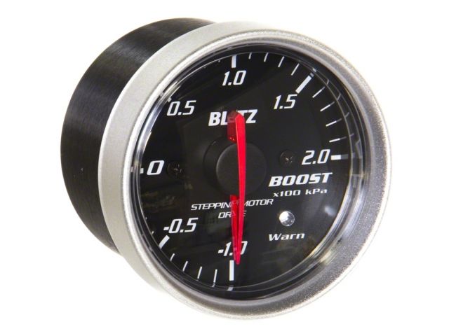 Blitz SD Boost Racing Meter Metric Boost Gauge 52mm Black