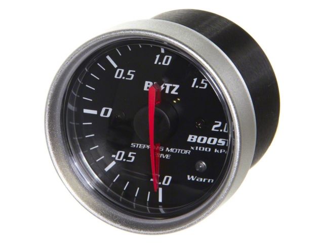 Blitz SD Boost Racing Meter Metric Boost Gauge 52mm Black