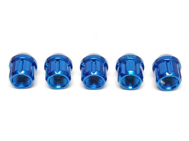 Muteki Open Ended Tuner Lightweight Lug Nuts 12x1.25mm BLUE 20pcs