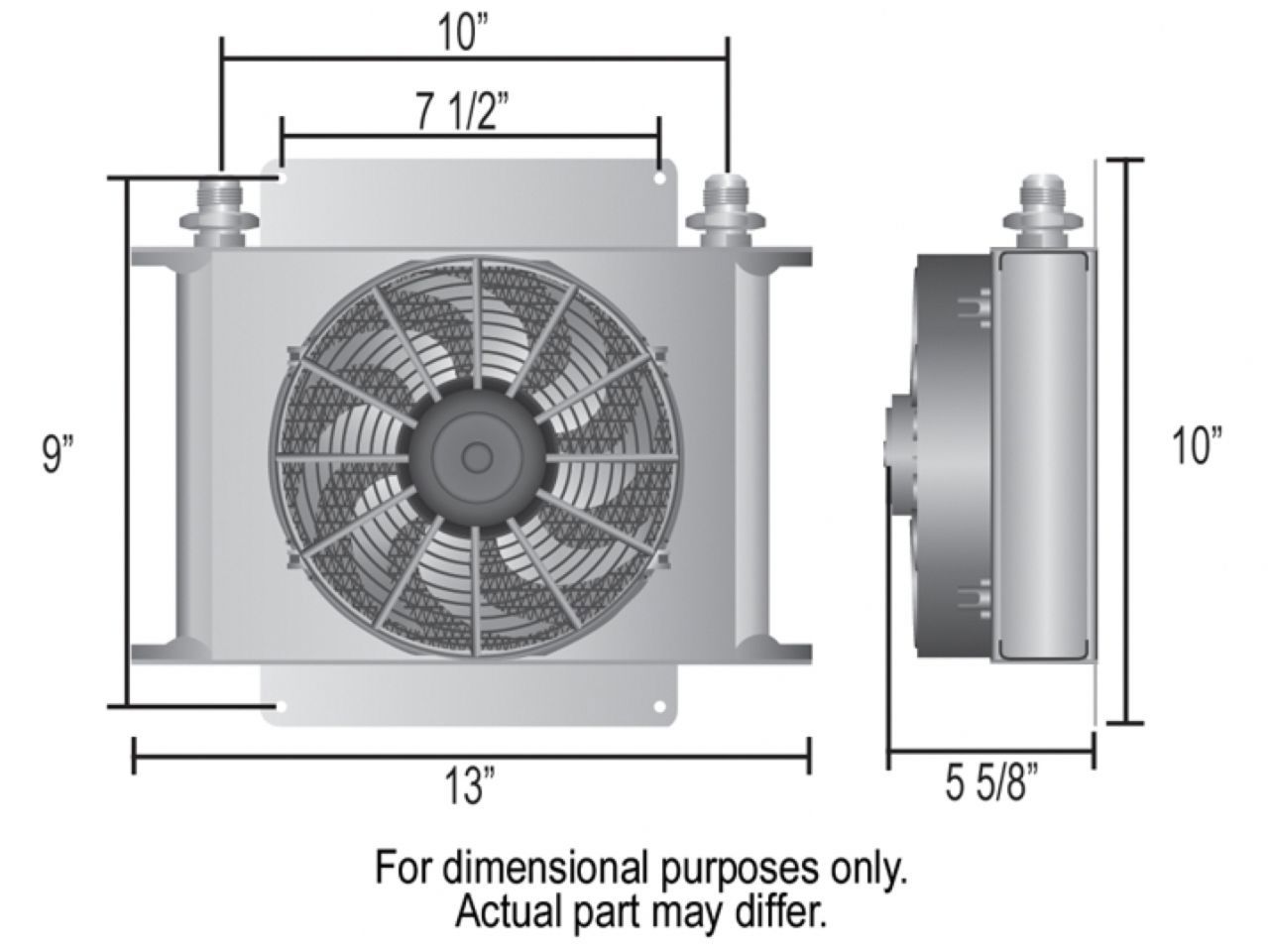 Derale 25 Row Hyper-Cool Remote Cooler (-10AN)
