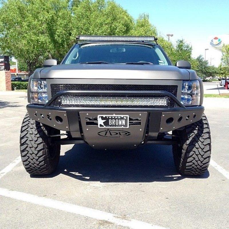 Addictive Desert Designs 07-13 Chevy Silverado 1500 Stealth Front Bumper w/ Winch Mount F302932680103 Main Image