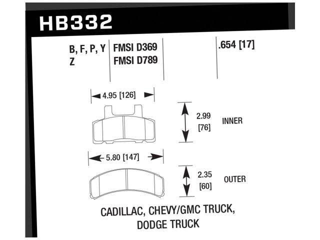 Hawk Ceramic Brake Pads Front Cadillac Escalade Base 1999-2000