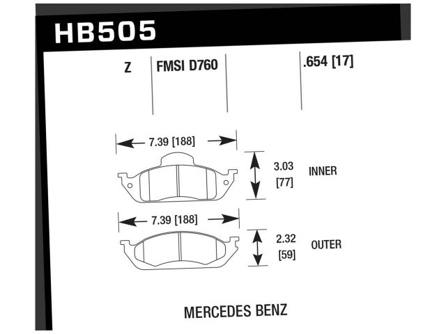 Hawk Ceramic Brake Pads Front Mercedes-Benz ML350 Base 2003-2005