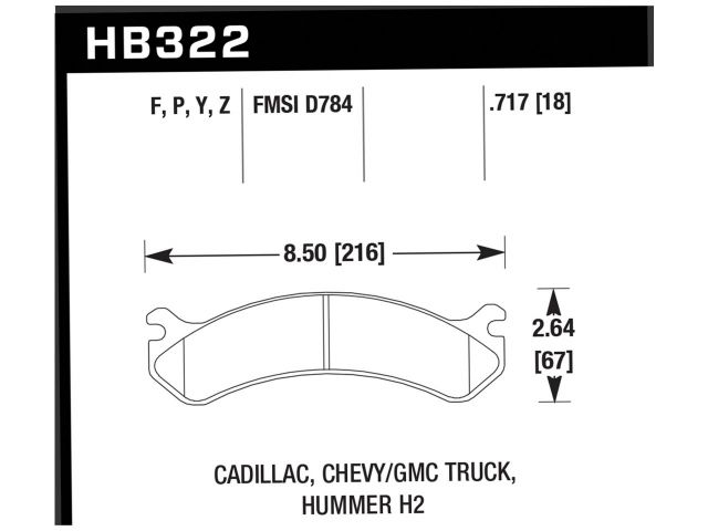 Hawk Ceramic Brake Pads Front Cadillac Deville Base 2000-2005