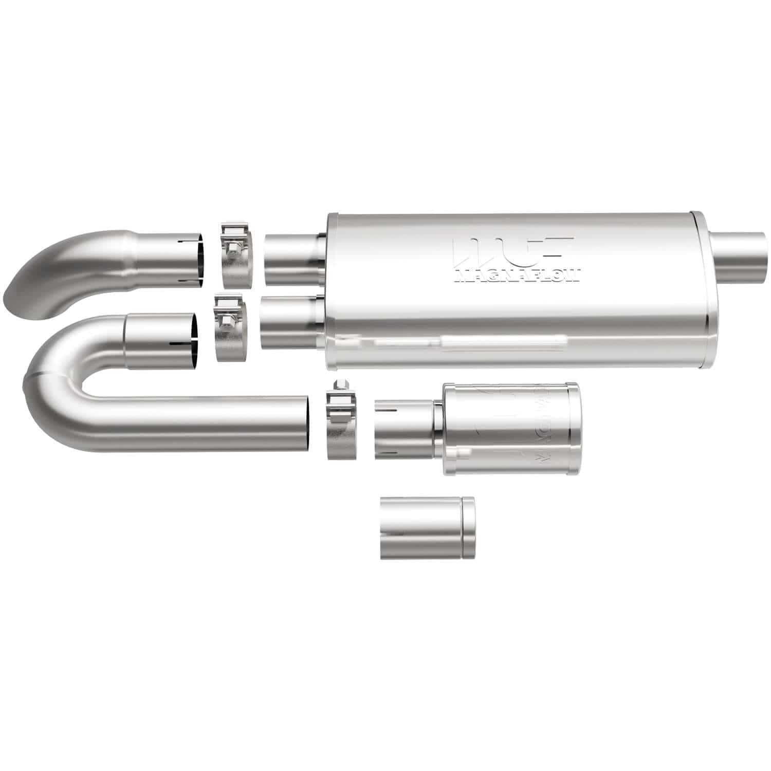 MagnaFlow xMOD Series Universal Performance Muffler with NDT - 2.5” Inlet / 2.5” Outlet