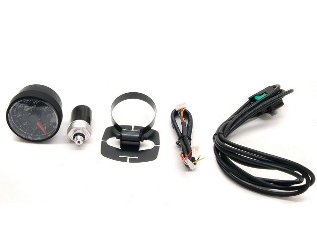 SGear Crenate I SG35012 52mm 0-140 PSI Oil Pressure Gauge WHITE LED