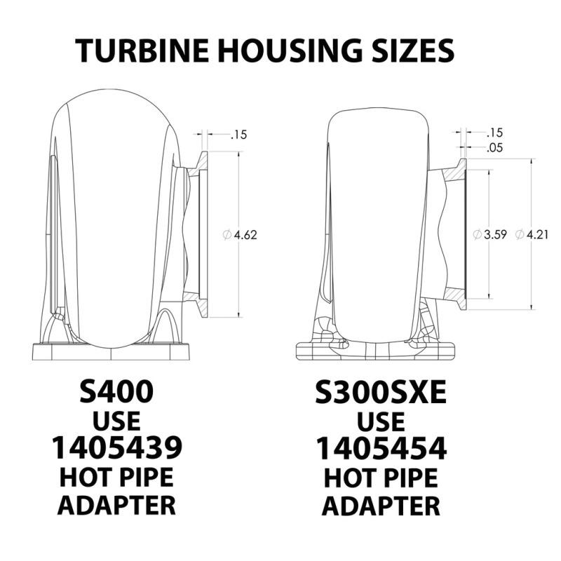 BD Diesel Hot Pipe Adapter for S300SX-E to T6 Turbo 1405454 Main Image