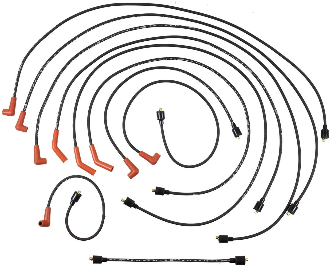 Accel Spark Plug Wire Set Straight Boot; 10 Piece Set