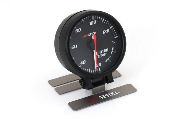 APEXi 60mm Water Temp Gauge Black Display / Black Ring