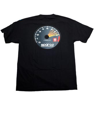 Sparco Tach T-Shirt Black Size: Medium