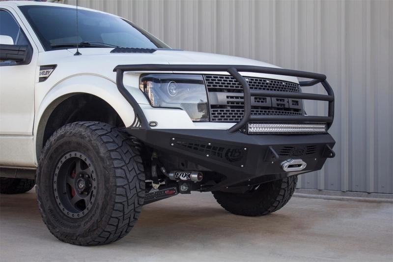 Addictive Desert Designs 10-14 Ford F-150 Raptor HoneyBadger Rancher Front Bumper w/ Winch Mount F017425050103 Main Image