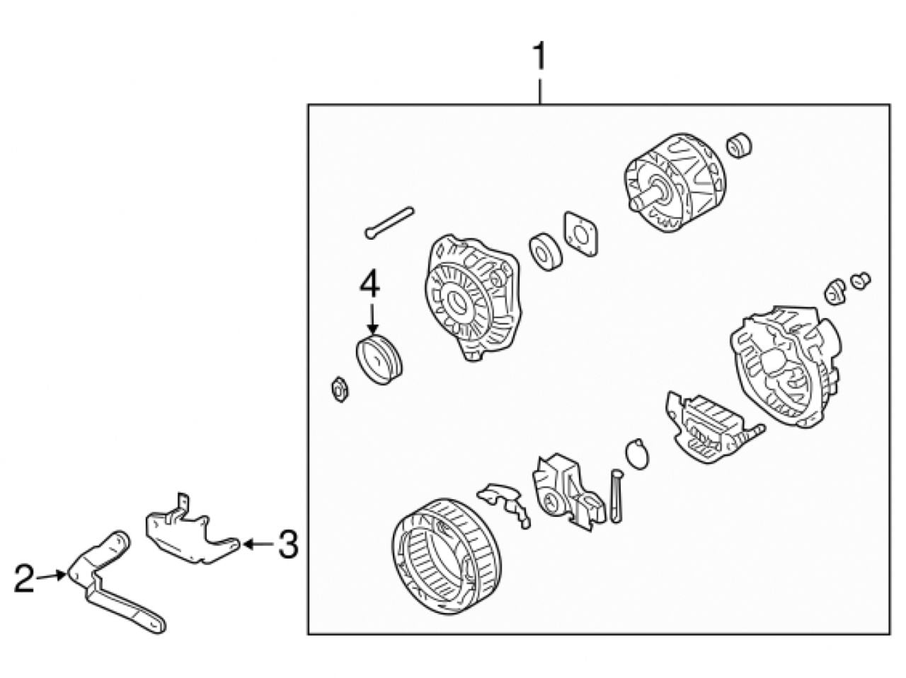 Mitsubishi 03-05 Lancer Evo / 05 Evo RS/MR Alternator Stay