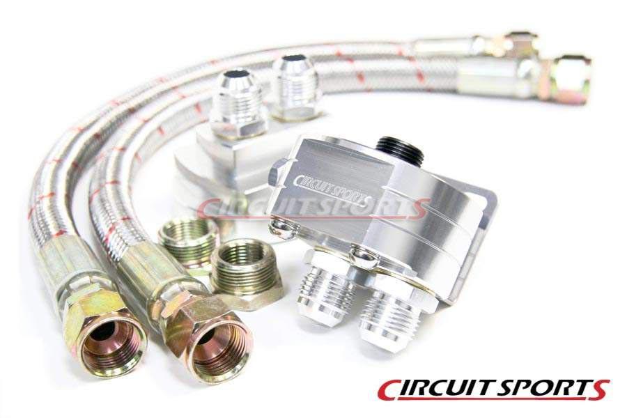 Circuit Sports Oil Filter Relocation Kit - SR20DET, KA24DE, BP4W, B6ZE