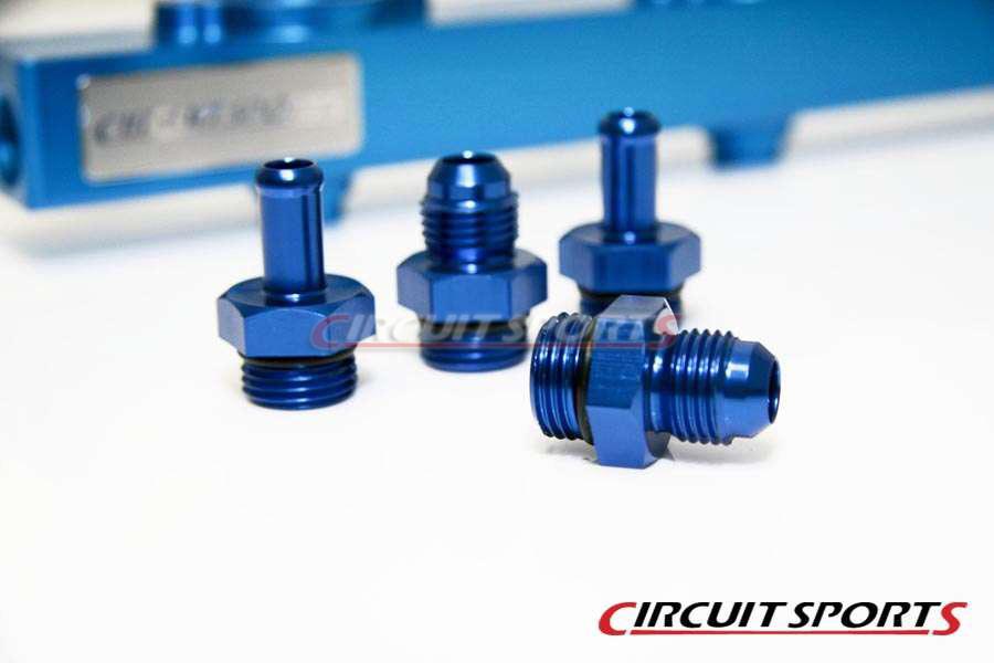 Circuit Sports Fuel Rail Kit, Side Feed (Billet Aluminum) - Nissan S13 SR20DET (RWD)