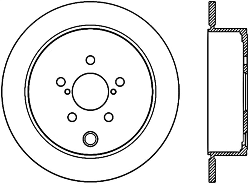 StopTech Sport Slotted Cryo Brake Rotor; Rear Right