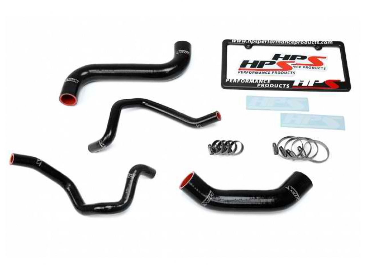 HPS Black Reinforced Silicone Radiator + Heater Hose Kit Subaru 2004-2005 Impreza 2.5L Non Turbo Left Hand Drive