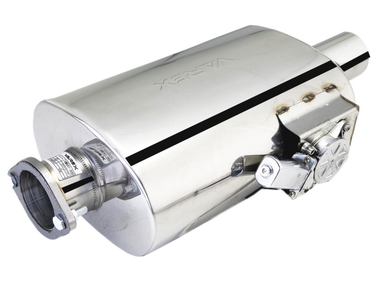 XForce Varex Universal Oval 5"X8",15" Body Length, ,2.5"Flanged Inlet